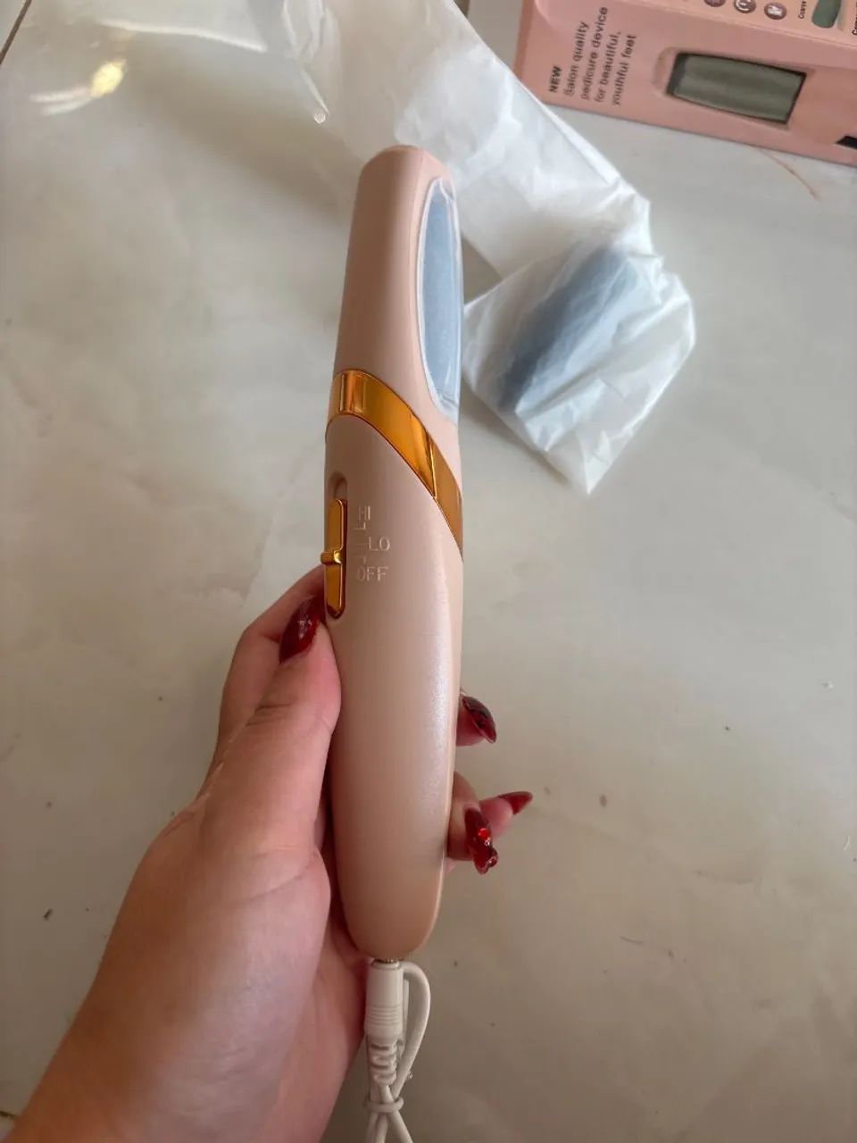 Lixa Elétrica e Removedor de Calos Para os Pés Portátil 