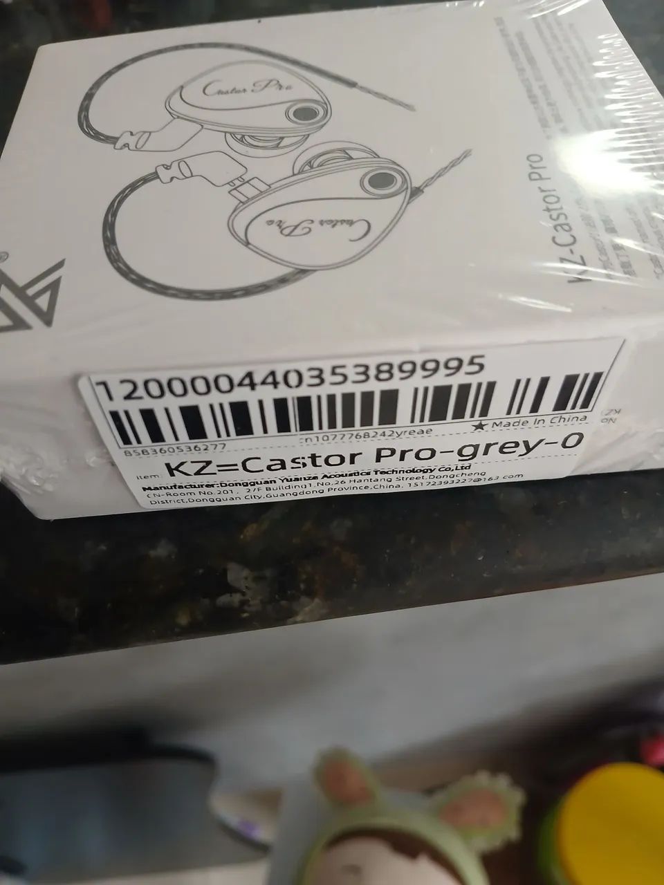 Fone inear kz castor pro cinza - Foto 3
