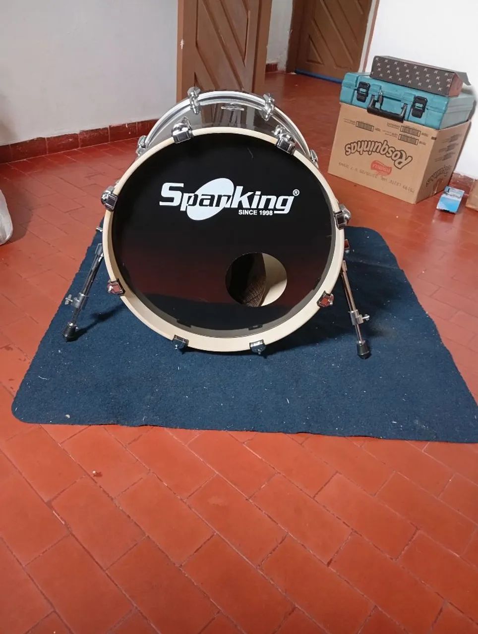 Vendo bumbo de 18" polegadas spanking e tom de 12 polegadas spanking!!!!! - Foto 5
