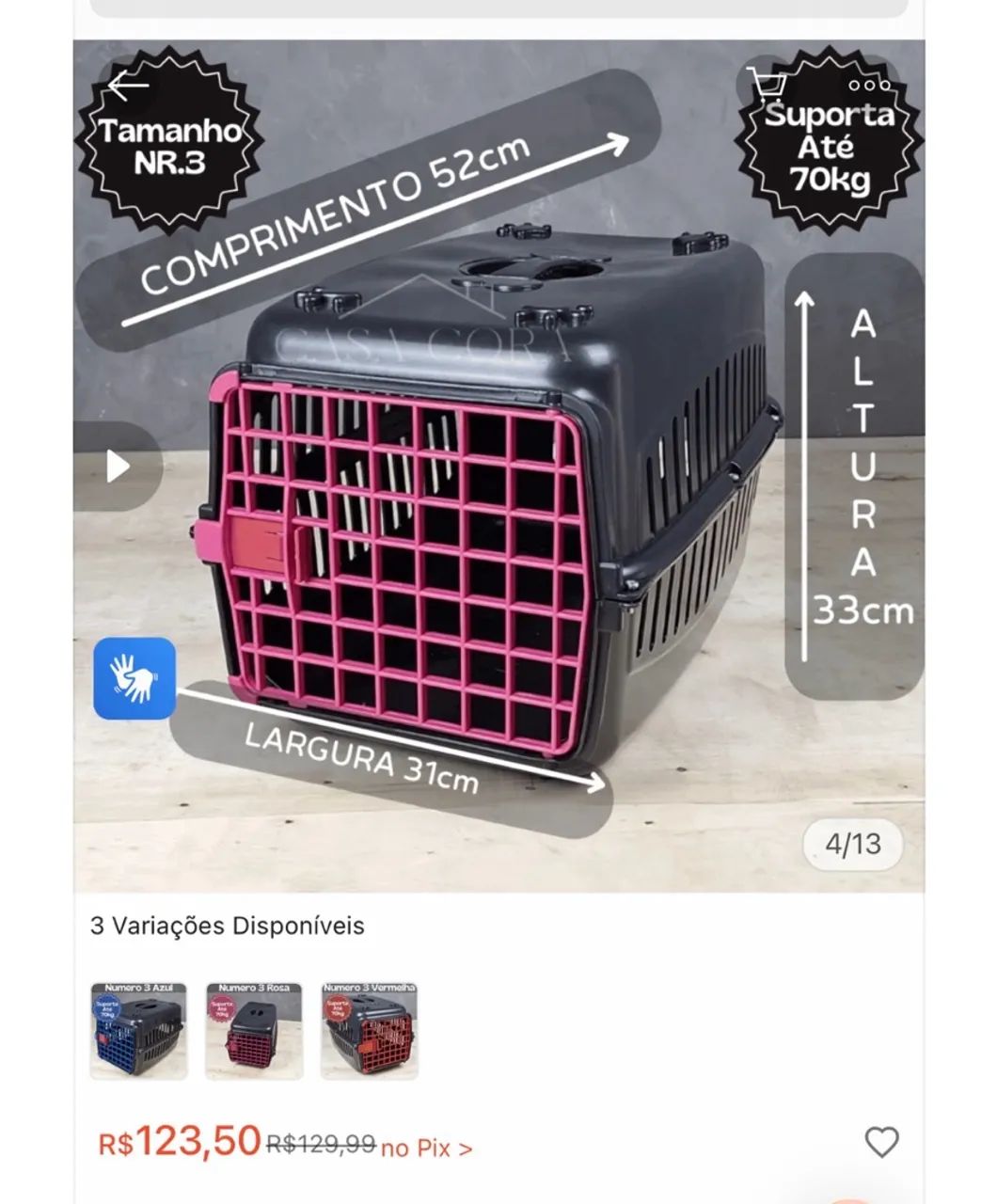 Caixa de transporte para cães  - Foto 5