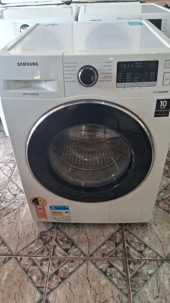 Vendo lava e seca samsung eco bubbe 10kg 220v  - Foto 2