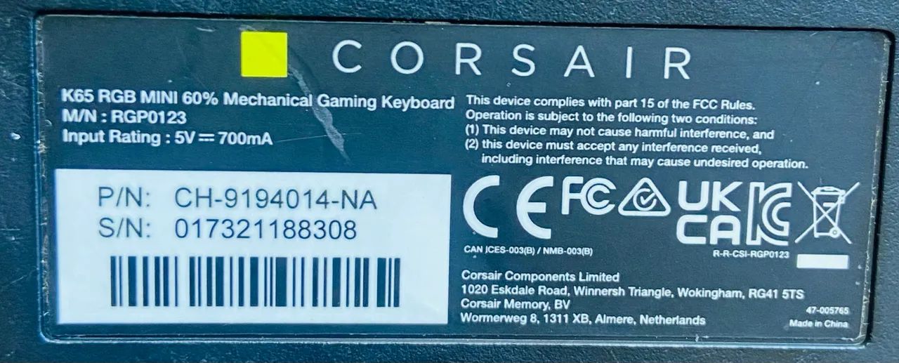 Teclado Mecanico Corsair K65 RGB 60% - Foto 4