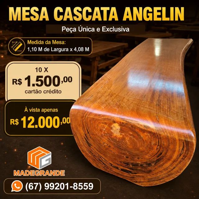 Mesa de Madeira Cascata
