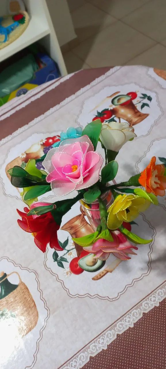 Flores e buque fio de seda  - Foto 2