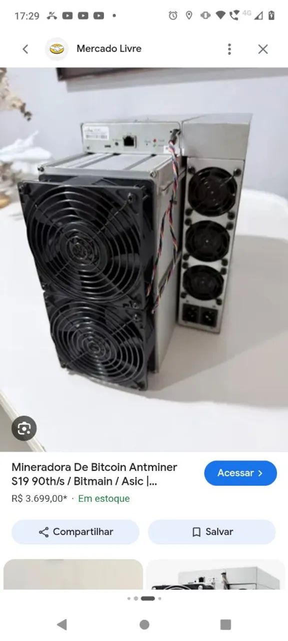 Mineradora de criptomoeda Bitcoin
