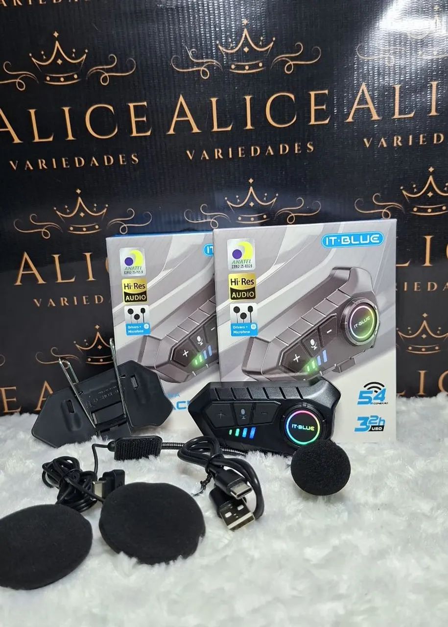 Microfone para capacete Bluetooth 