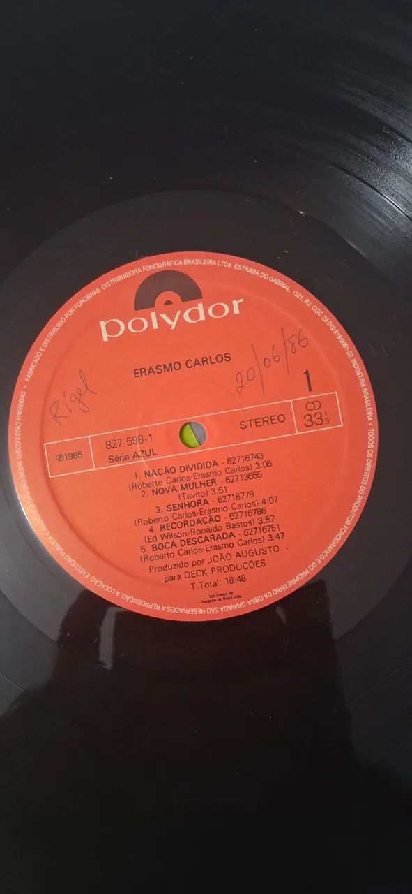 Lp Erasmo Carlos 1985 usado  - Foto 5