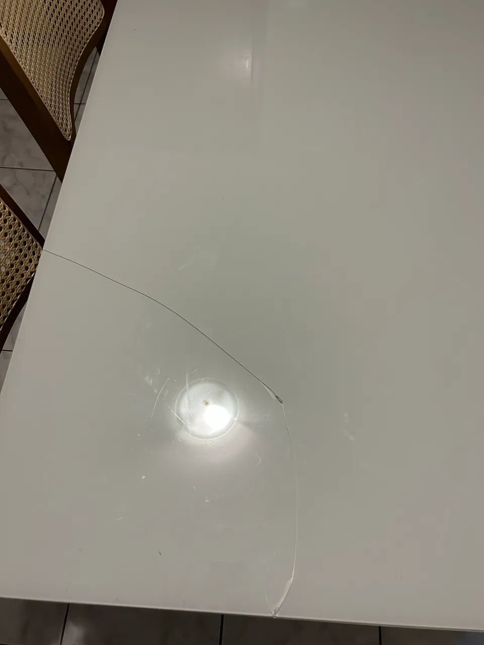 Mesa com tampo de vidro - Foto 3