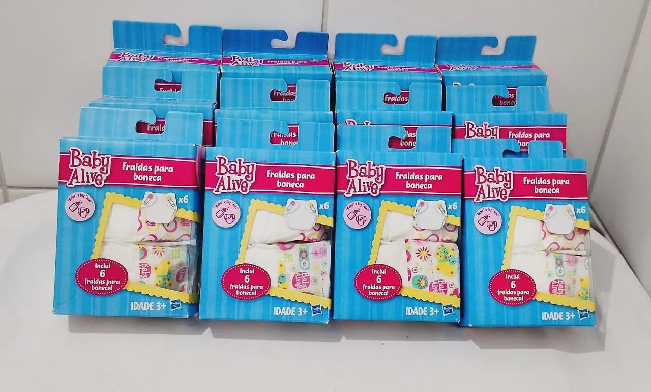 Fralda para boneca baby Alive 