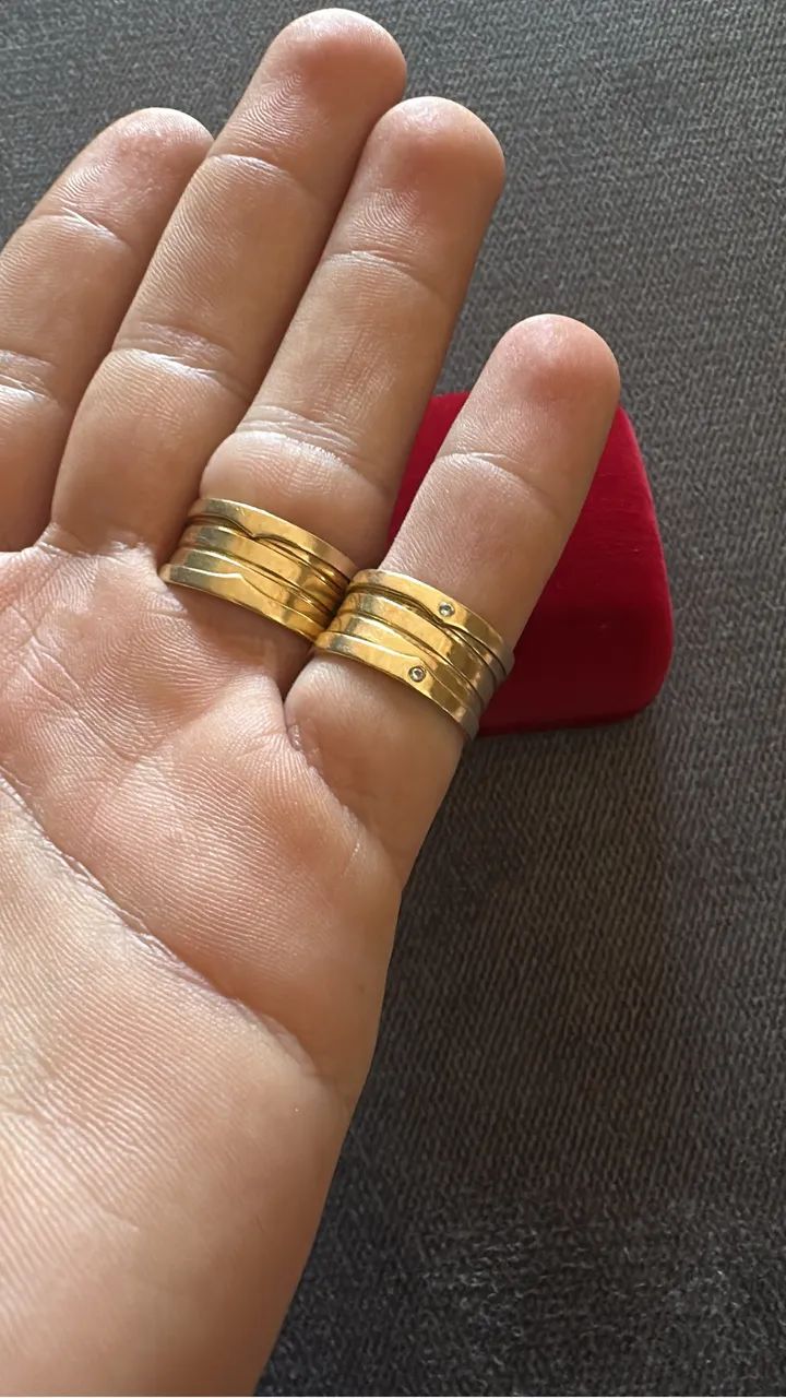 Par Aliança de Ouro 18k - Foto 3