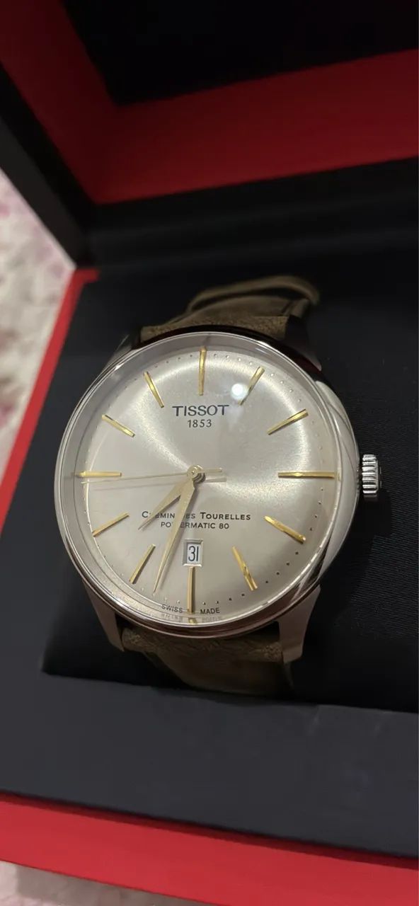 Relógio suíço automático tissot  powermatic 80