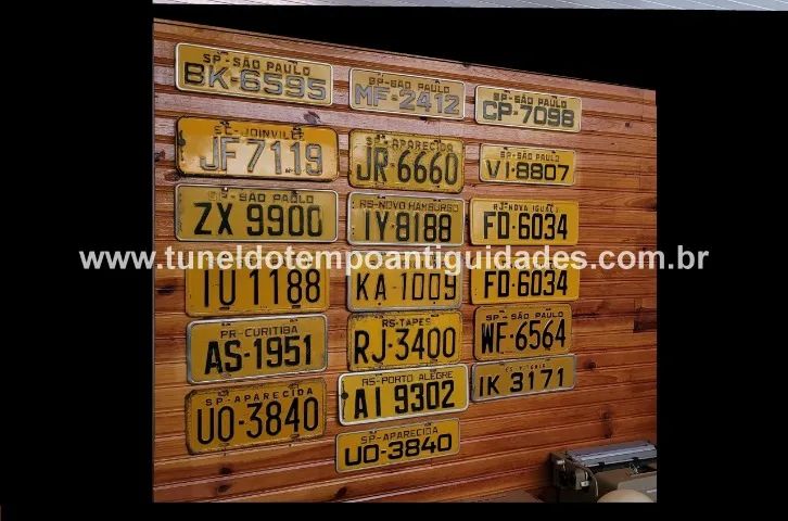 Placas Amarelas Antigas - Foto 3