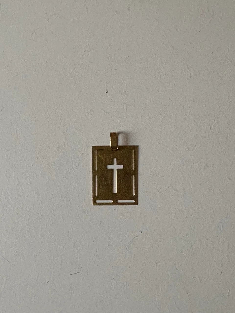 Pingente de cruz de Ouro 18K - 1g - Foto 2