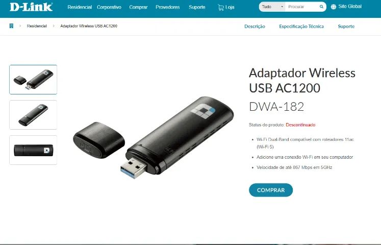 Adaptador Wifi Dlink DWA 182 dual band - Foto 2