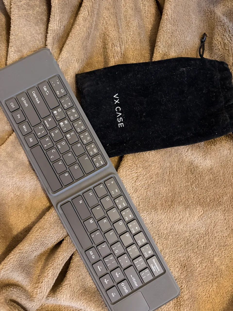 Teclado VX Case Bluetooth dobrável com touchpad - Foto 4