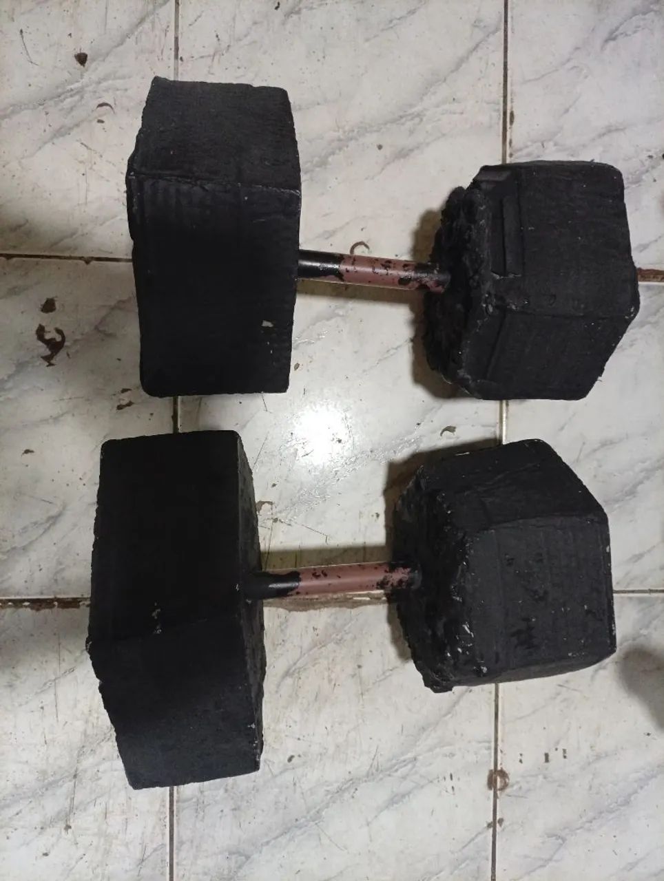 HALTERES DE 20KG DE CIMENTO 