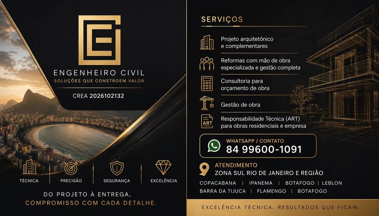 Engenheiro Civil - EXCELÊNCIA E QUALIDADE - Foto 2