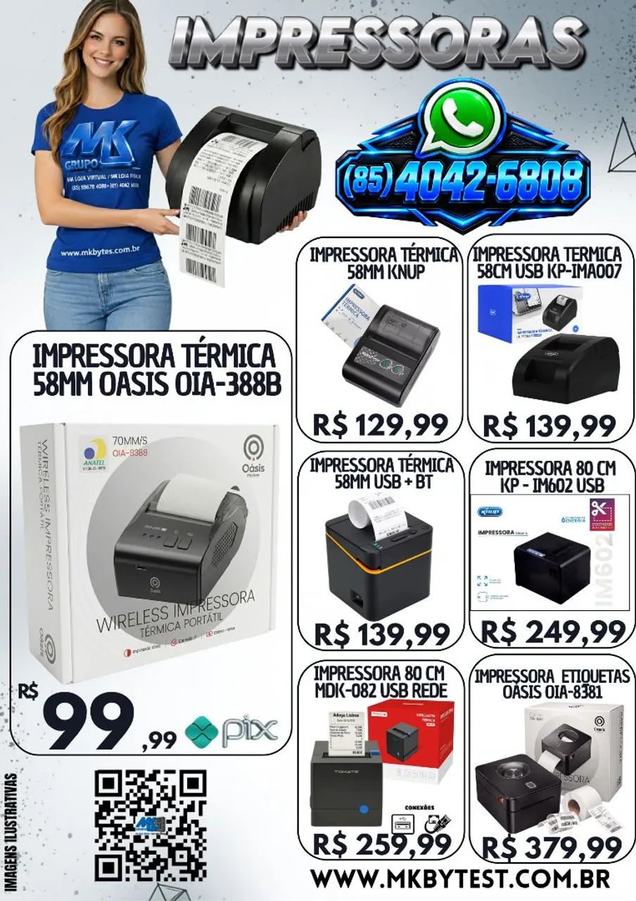 Impressora térmica ? novas com garantia 
