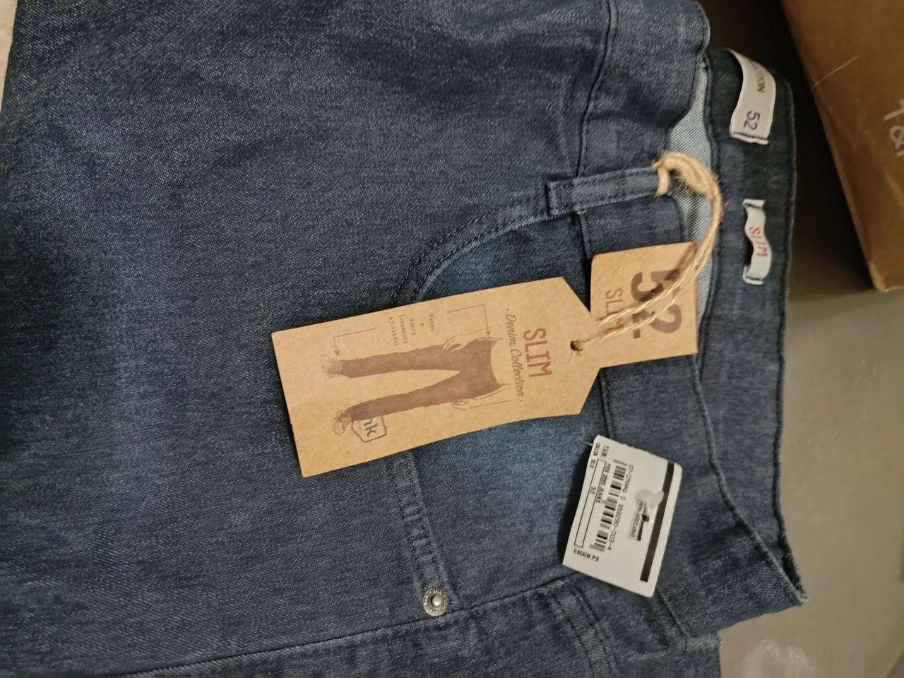 Calça jeans corte slim plus size  - Foto 3