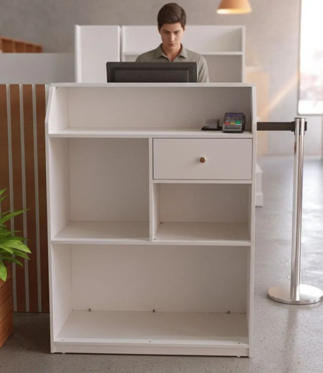 Líquida do balcão para atendimento em mdf - Foto 2
