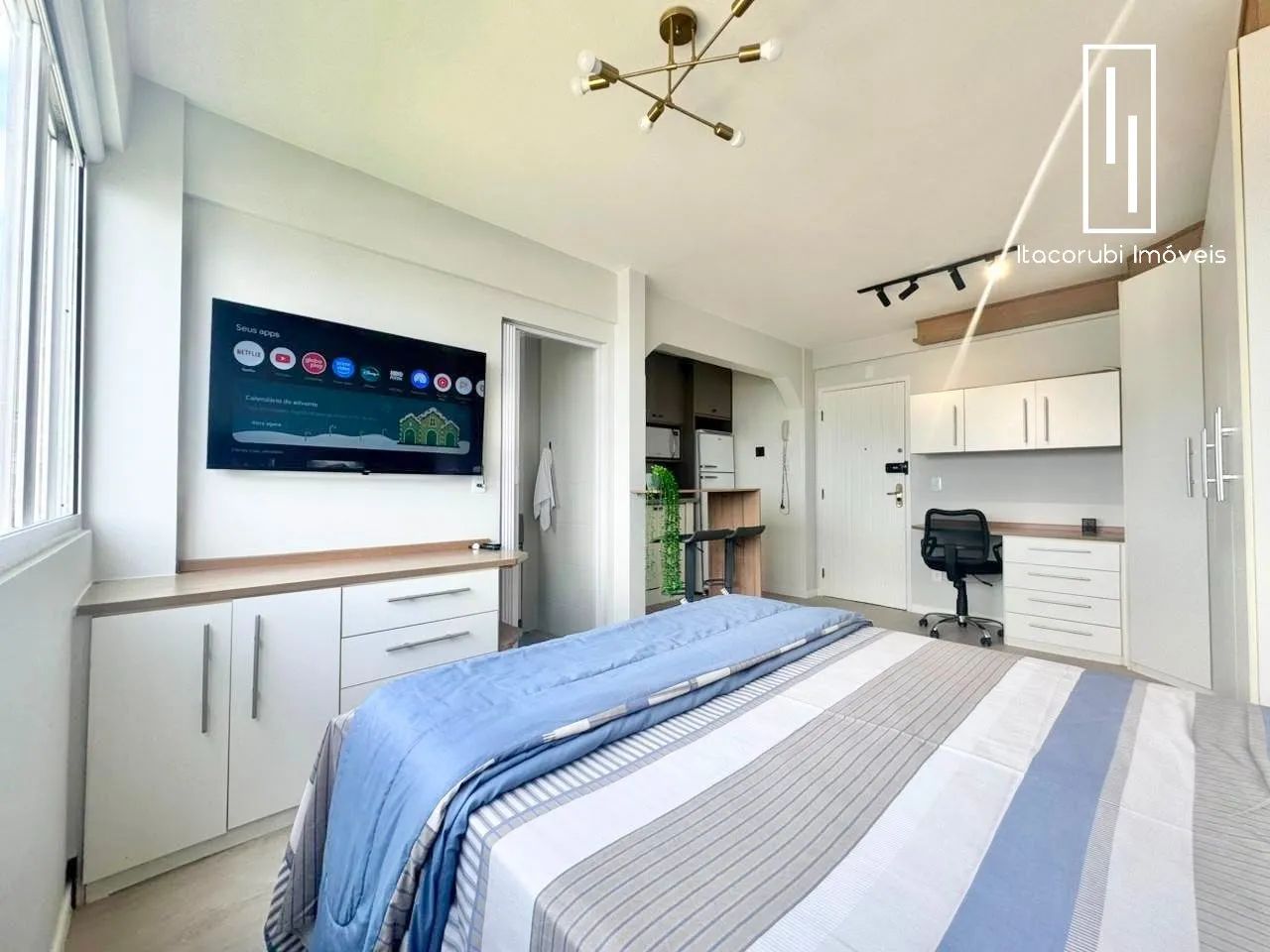 Studio mobiliado com vista mar próximo a ponte!! - Foto 3