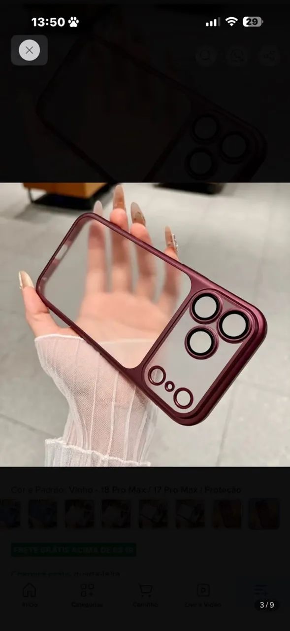 Capa IPhone 17 Pro Max, 18 Pro Max