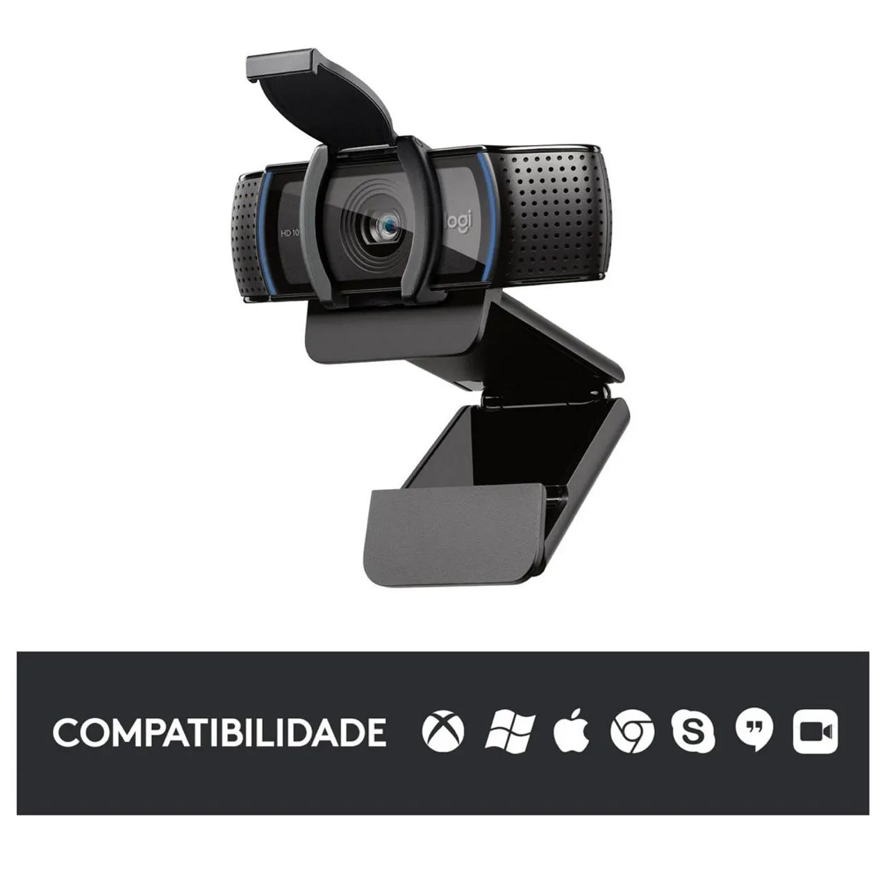 Webcam Logitech C920 Full HD 1080p Preta  - Foto 2
