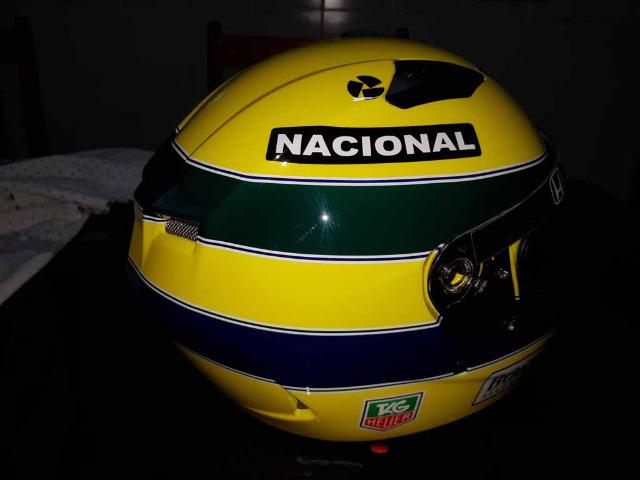 Capacete Personalizado Ayrton Senna - Novo - Sem uso - Na Caixa - Foto 15