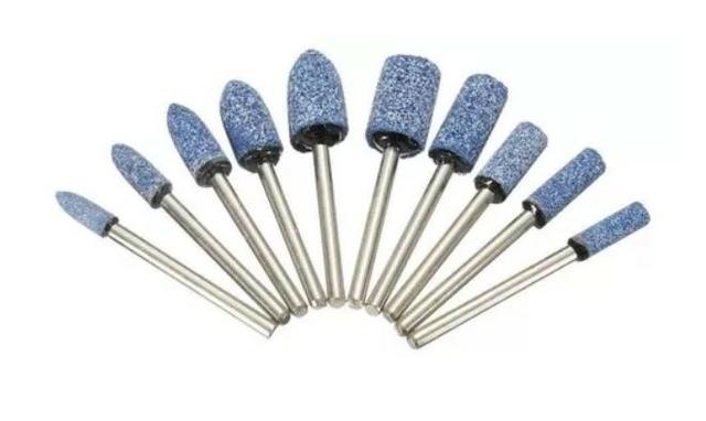 COD-FR29 10 Pcs 1/8 Abrasivo Montado Pedra Rotativa Ferramenta De Moa Arduino - Foto 2