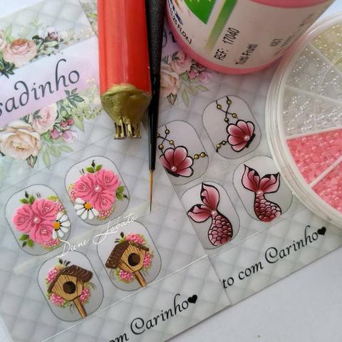 Aprenda a fazer Adesivos Artesanais para Unhas/curso online - Foto 2