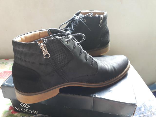 Bota de couro, masculino n42