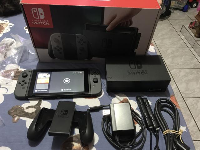 Nintendo switch desbloqueado atimosphere seminovo - Foto 5