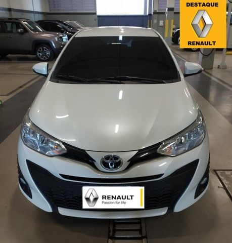 YARIS 1.3 XL PLUS TECH 19/19 AUT BRANCO