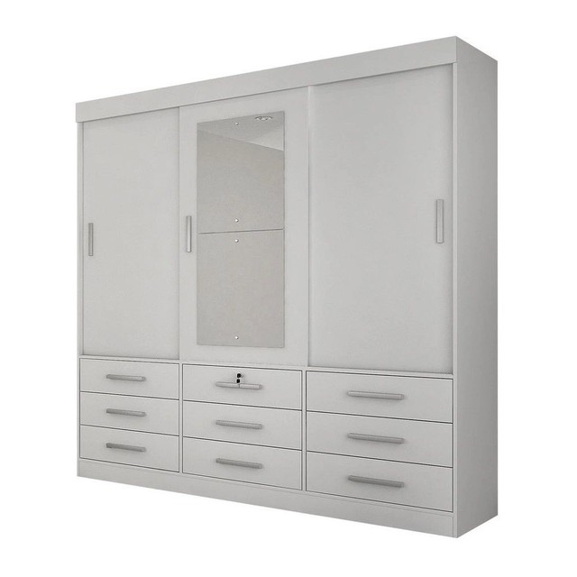 Quarto roupeiro casal  3 portas com espelho