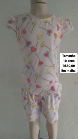 Conjunto infantil em malha tamanhos 8 e 10 anos super conforto e qualidade  - Foto 3