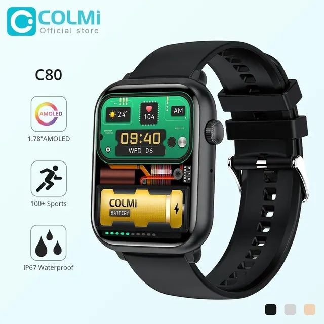 Colmi C80 Smartwatch lançamento!