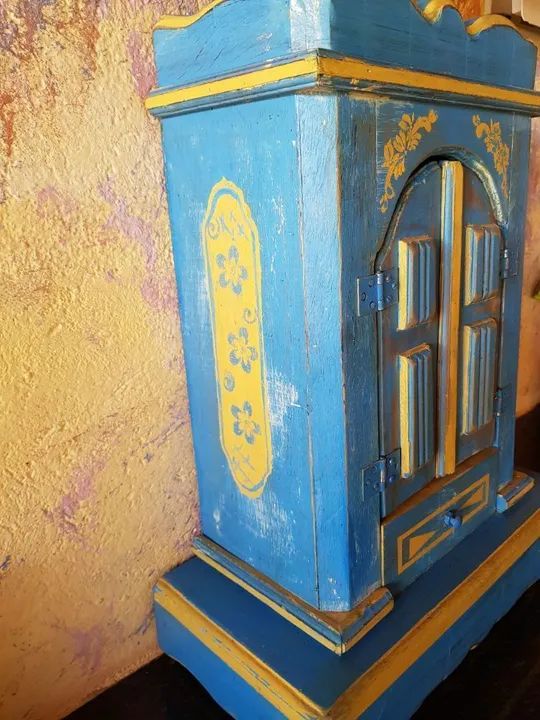 Oratório madeira barroco  - Foto 6