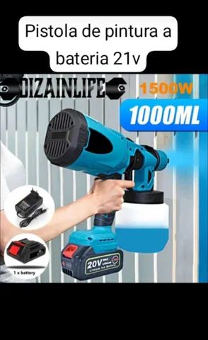 Pistola de pintura 600w a bateria 