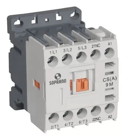 Contator Mini 9a 220v Trifasico 1na Soprano Cs-a