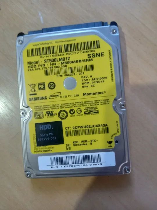  Vendo um Hdd 2.5 - 465 gb - Foto 2