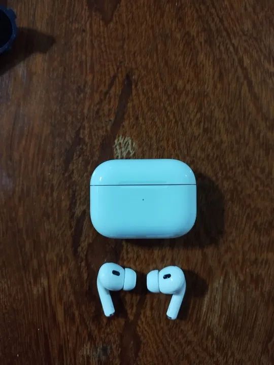 Apple - AirPods Pro   2ª geração com capa MagSafe (USB?C) - Branco + proteção de cor azul 