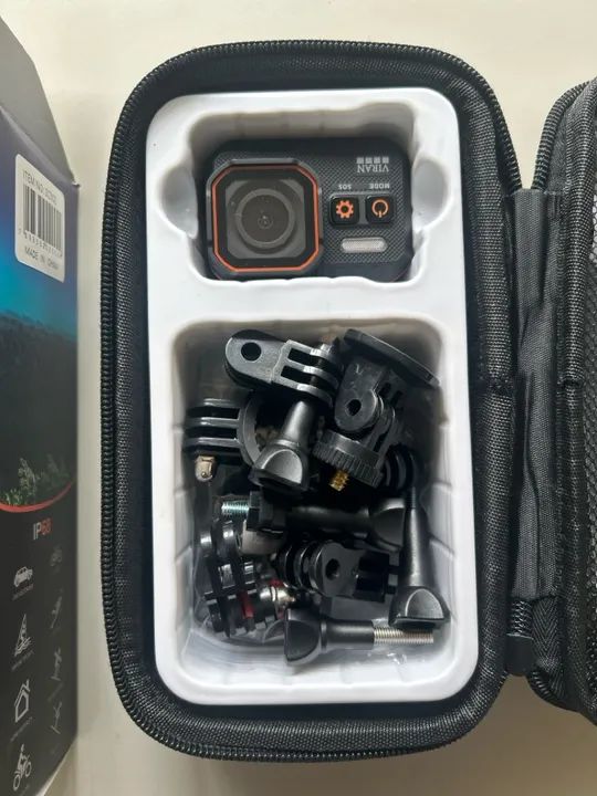 Câmera de Ação Esportiva 4K com Acessórios