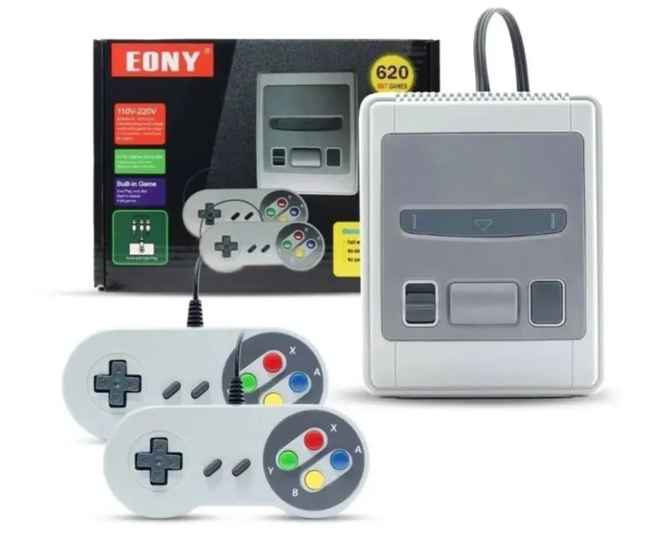 Vídeo Game EONY 620 jogos retrô com 1 controle