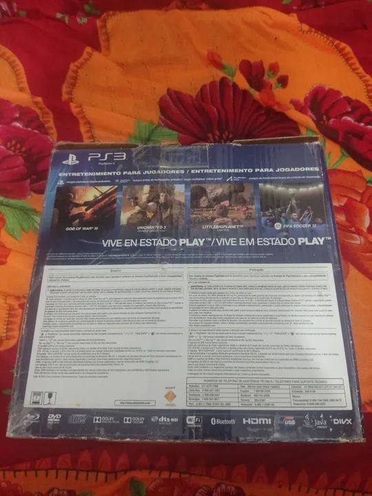 caixa de playstation 3 super slim adesivada com fita acrílica - Foto 4