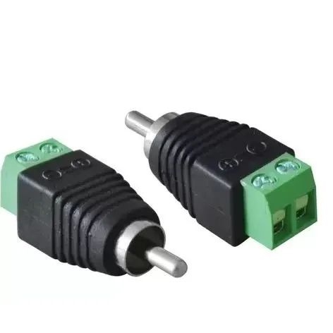 Adaptador Borne X Conector Plug RCA Macho para câmera - Foto 5