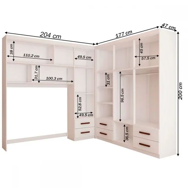 ROUPEIRO MODULADO SUPER PLANEJADO !!! T2735T7 - Foto 3