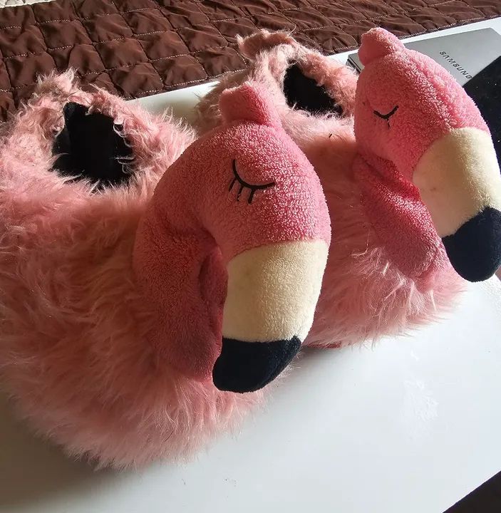 Pantufas de Flamingo Rosa