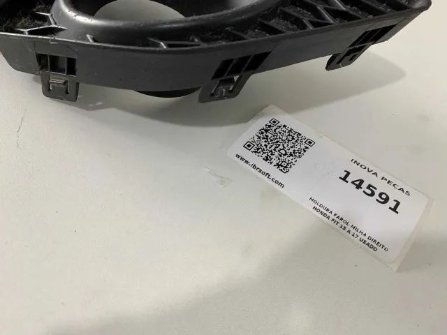 Moldura Farol Milha Direito Honda Fit 15 A 17 Usado - Foto 3