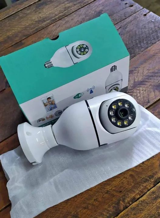 Camera de Segurança Soquete 360 Graus Com infravermelho Conexão Wi-fi64313443587330121