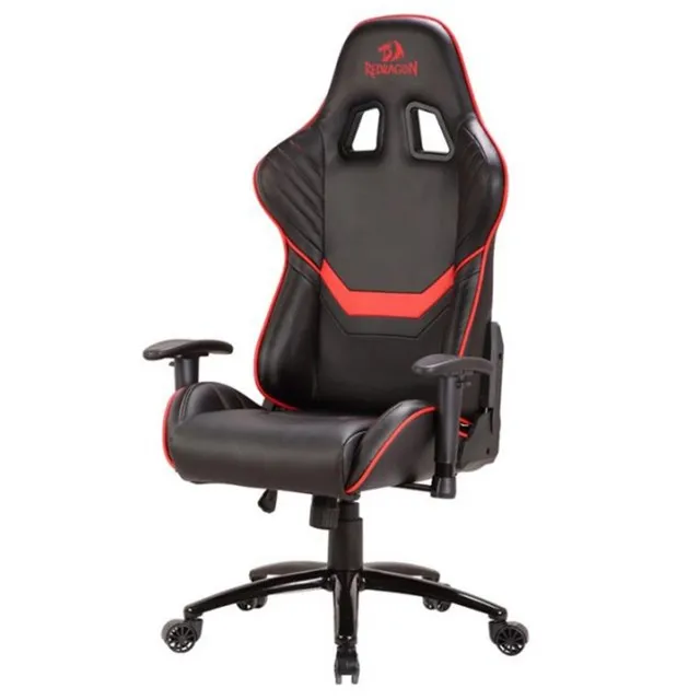 Cadeira Gamer Redragon Coeus, Reclinável, Suporta Até 150KG, Black/Red, C201-BR - WZetta